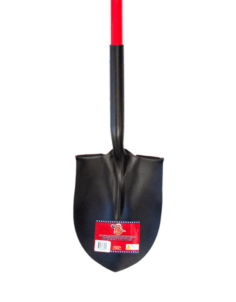 14-Gauge Round Point Shovel (Fiberglass, Hardwood) - Bully Tools